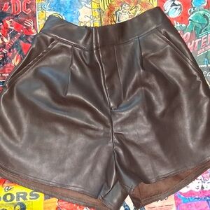 NWT BISHOP + YOUNG Alejandra Vegan Leather Short in Chocolate (SOLD OUT)